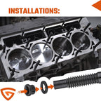 Head Studs Bolts Kit Fit for 2004-2020 Chevy GM 4.8L 5.3L 5.7L 6.0L 6.2L 7.0L