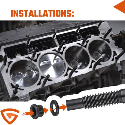Head Studs Bolts Kit Fit for 2004-2020 Chevy GM 4.8L 5.3L 5.7L 6.0L 6.2L 7.0L