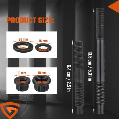 Head Studs Bolts Kit Fit for 2004-2020 Chevy GM 4.8L 5.3L 5.7L 6.0L 6.2L 7.0L