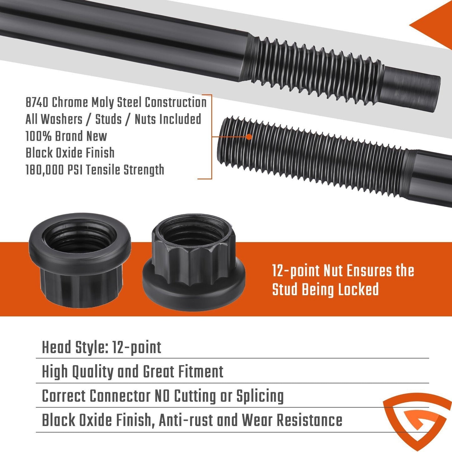 Head Studs Bolts Kit Fit for 2004-2020 Chevy GM 4.8L 5.3L 5.7L 6.0L 6.2L 7.0L