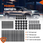Head Studs Bolts Kit Fit for 2004-2020 Chevy GM 4.8L 5.3L 5.7L 6.0L 6.2L 7.0L