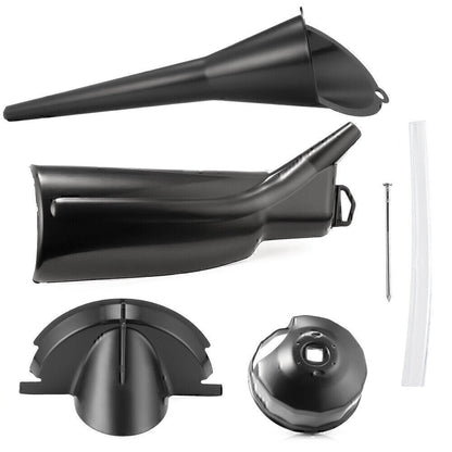 Kit Crankcase Fill Primary Case Drip-Free Oil Funnel Filter Cap Wrench For FLH