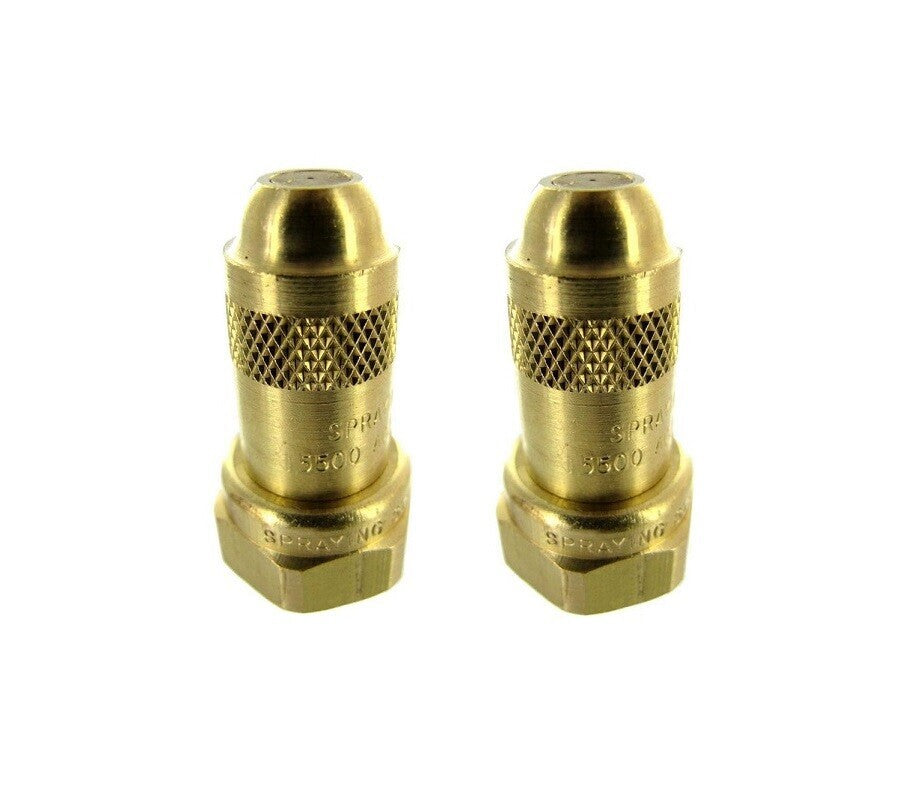 2 of TeeJet ConeJet Brass Adjustable Spray Tip 11/16" Thread 0.47 GPM @ 40 PSI
