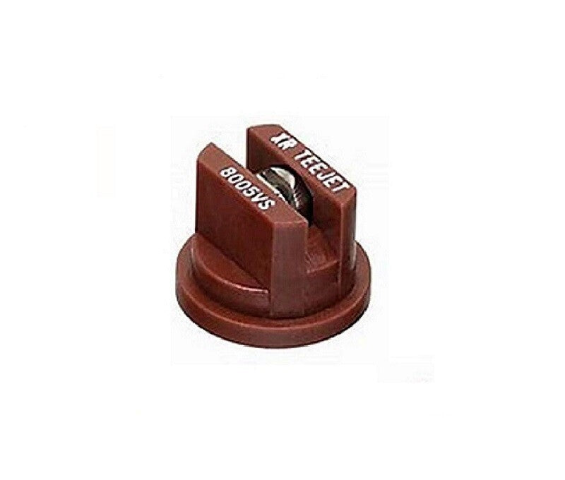 Pack of 25 - TeeJet Extended Range Flat Spray Tips Brown 80° Poly w/ SS Insert