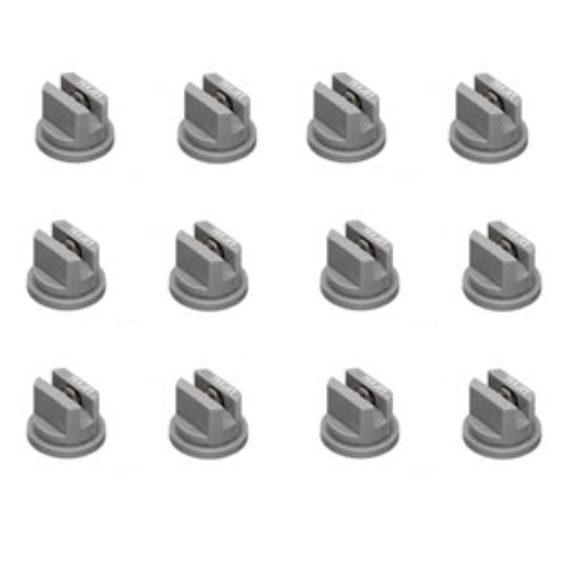 Pack of 12 - TeeJet Even Flat Spray Tip Gray 95° Polymer w/ SS Insert Visiflo
