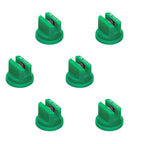 Pack of 6 - TeeJet Extended Range Flat Spray Tip 110° Green 0.10 GPM @ 40 PSI