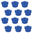 12 of Quick TeeJet Blue Nylon Cap Fits TK, TX, TXA, TG, Hose Shanks & Disc Cores
