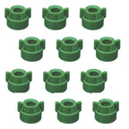12 of Quick TeeJet Green Nylon Cap Fits TK, TX, TXA, TG, Hose Shank & Disc Cores