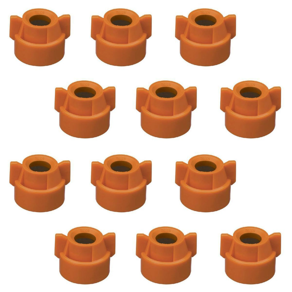 12 of Quick TeeJet Orange Nylon Cap Fits TK, TX, TXA, TG, Hose Shank & Disc Core