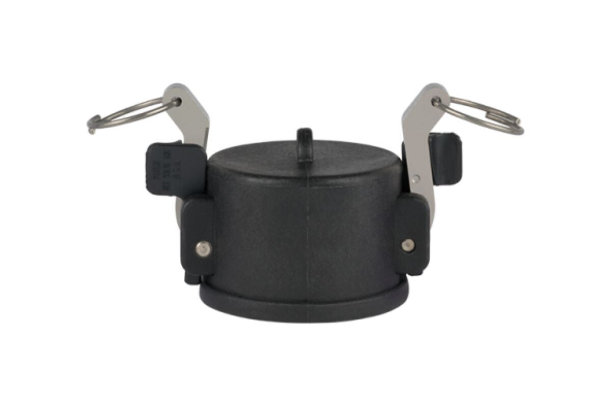 2 of 1-1/4" Poly Cam Lever Coupler Cap fits 1-1/4" Male Couplers 125DC