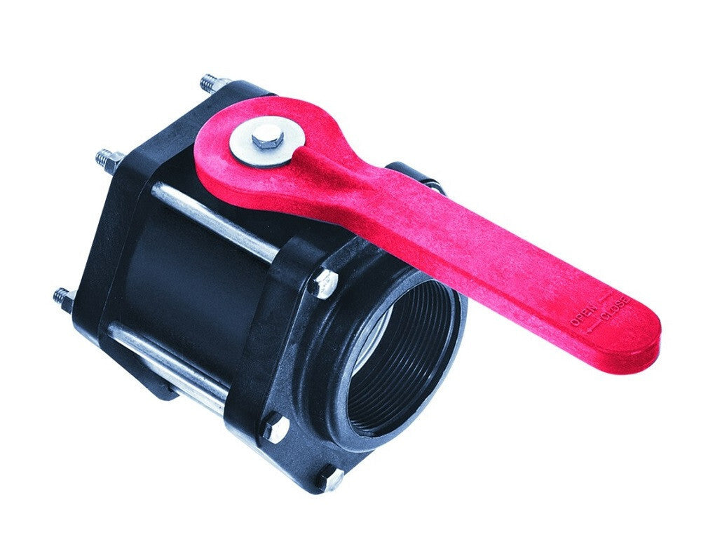 2" Bee Valve Polypropylene Full Port Ball Valve 100 PSI Ball Opening 4011N-20