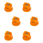 Pack of 6 - TeeJet Flat Spray Tips 80° Polymer w/ SS Insert 0.10 GPM @ 40 PSI