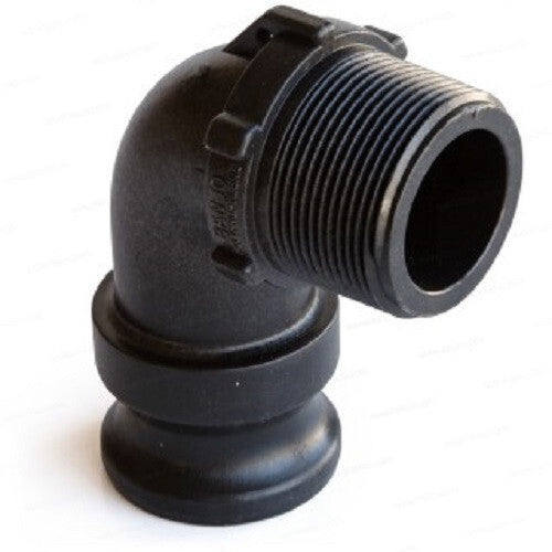 5 of 1-1/4" Banjo Poly Male Adapter 90° - 1-1/4" Male NPT USA MADE 150F90
