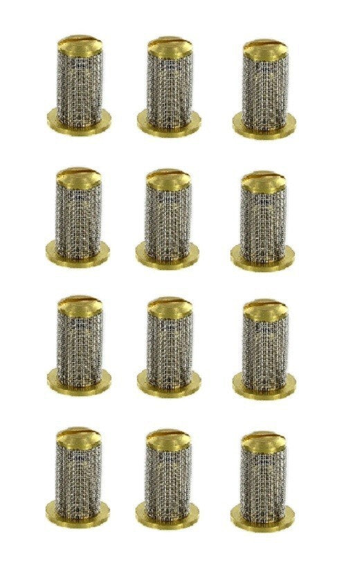 12 of Teejet Brass Check Valve Tip Strainer w/ SS 24 Mesh Screen Opens @ 10 PSI
