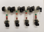 4 Column Squeeze Pump Flow Indicator 1/4" FNPT Outlet & 3/8" Isolator Tee Inlet