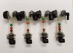 4 Column Squeeze Pump Flow Indicator 1/4" FNPT Outlet & 3/8" Isolator Tee Inlet