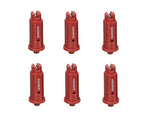 6 of TeeJet AI Red Flat Spray Tip 80° Polymer w/ SS Insert 0.40 GPM @ 40 PSI