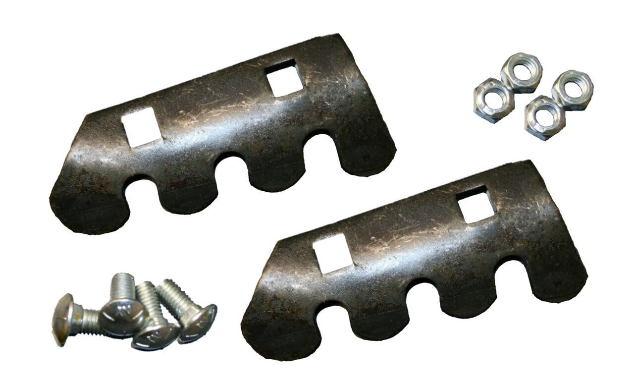 12" Post Hole Digger Serrated Auger Edges w/ Nuts & Bolts Replaces Servis Rhino