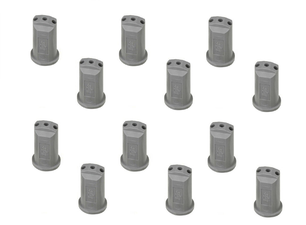 Pack of 12 - TeeJet Stream-Jet SJ-3 3-Stream Outlet Spray Tip 0.60 GPM @ 40 PSI