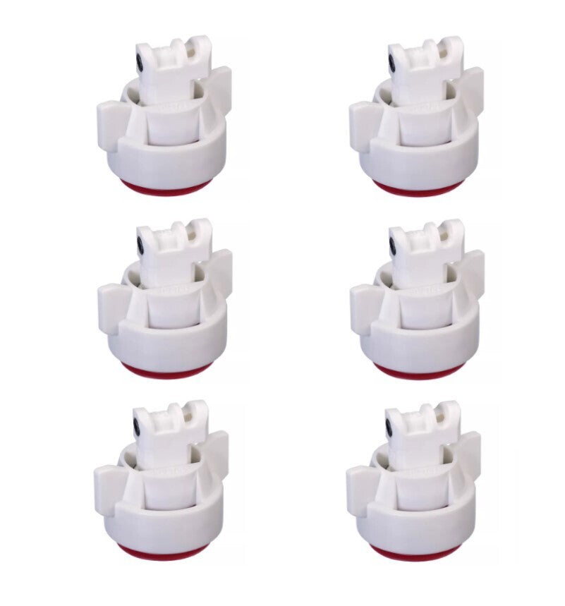 Pack of 6 - TeeJet TTI Flat Fan 110° Spray Tip/Cap Combo Rated 0.80 GPM @ 40 PSI