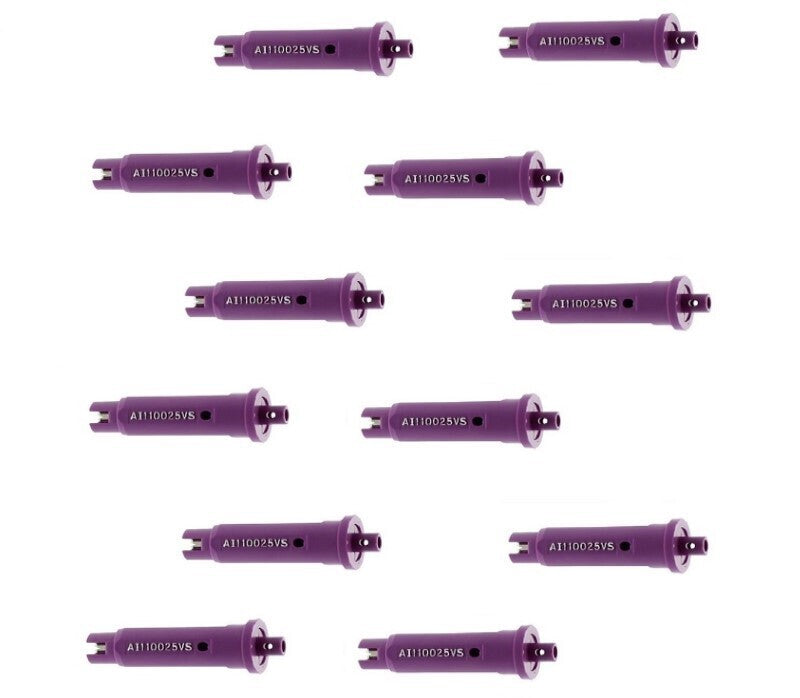 Pack of 12 - TeeJet Air Induction Flat Spray Tips Purple 110° Polymer Visiflo