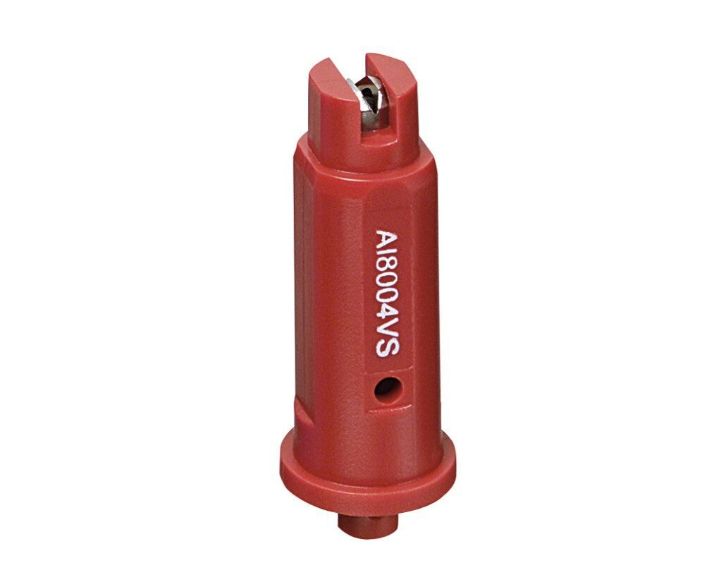 TeeJet AI Red Flat Spray Tip 80° Polymer w/ SS Insert 0.40 GPM @ 40 PSI AI8004VS