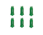 6 of TeeJet AI Green Flat Spray Tip 80° Polymer w/ SS Insert 0.15 GPM @ 40 PSI