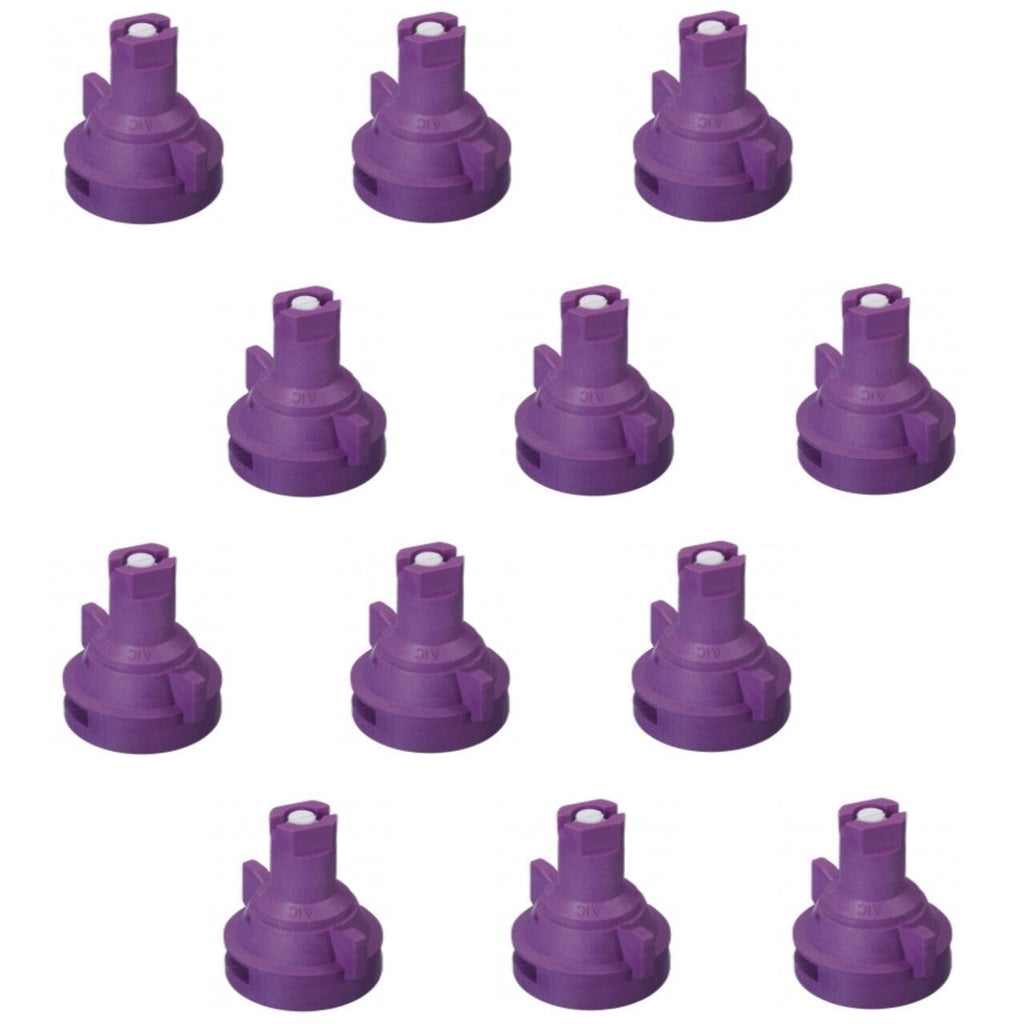 Pack of 12 - TeeJet AI Flat Spray Tip Purple 110° Polymer with Ceramic Insert