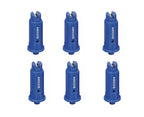 6 of TeeJet AI Blue Flat Spray Tip 80° Polymer w/ SS Insert 0.30 GPM @ 40 PSI