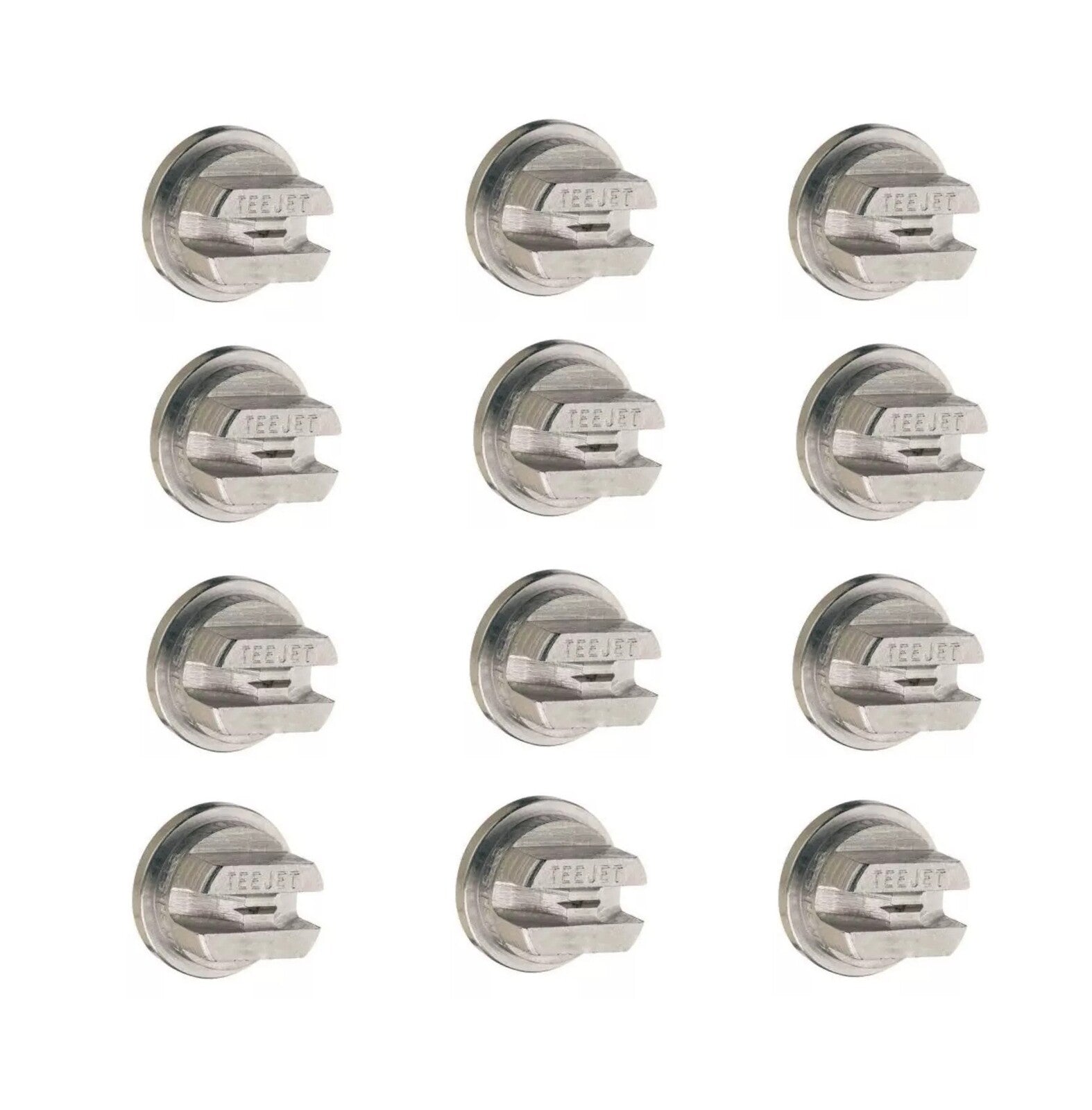 Pack of 12 - TeeJet 110° Flat Fan Stainless Steel Spray Tip 0.3 GPM @ 40 PSI