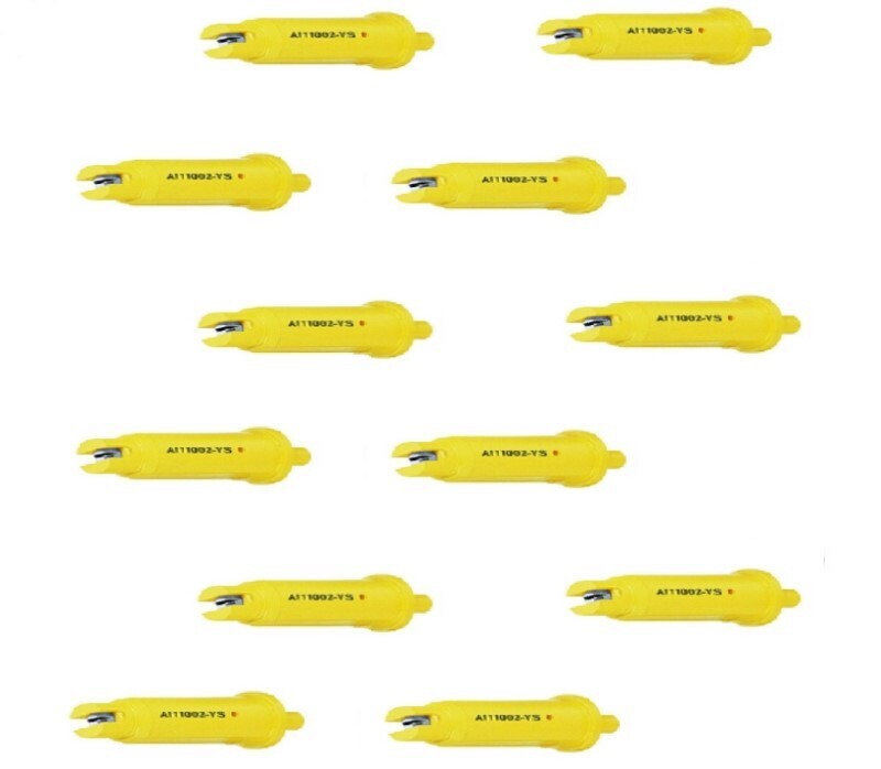 Pack of 12 - TeeJet Air Induction Flat Spray Tips Yellow 110° Polymer Visiflo