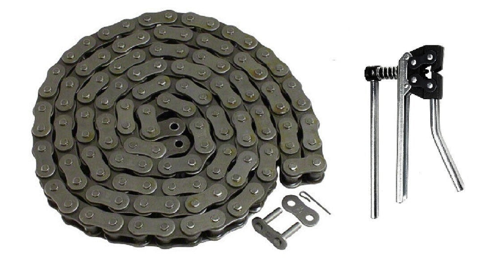 60HD Heavy Roller Chain 50 Foot Roll 3/4" Pitch x 1/2" Width & Chain Breaker