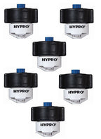 6 Hypro Guardian Air Twin White Polymer Spray Tips 110° Rated @ 0.80 GPM 40 PSI