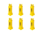 6 of TeeJet AI Yellow Flat Spray Tip 80° Polymer w/ SS Insert 0.20 GPM @ 40 PSI