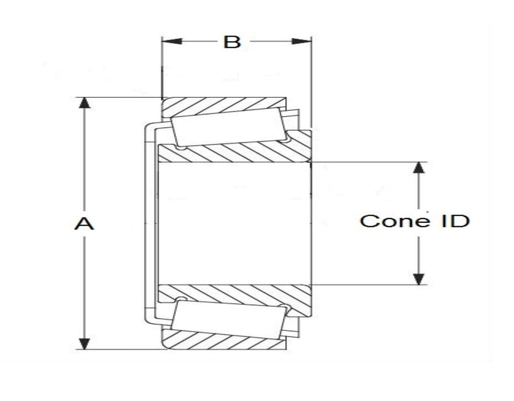 Metric Tapered Roller Bearing 35 x 62 x 18 MM 32007