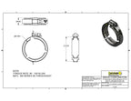 Banjo 2" Manifold Flanged Worm Screw Clamp fits M200 Flanged Fittings FC200