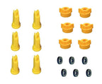 Pack of 6 - TeeJet Flat Spray Tips 110° 0.2 GPM @ 40 PSI, Nylon Caps & Gaskets