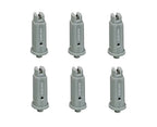 6 of TeeJet AI Gray Flat Spray Tip 80° Polymer w/ SS Insert 0.60 GPM @ 40 PSI