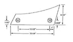 Plow Shin Bottom EXB-16 Series 16" Bottom Size WCA16