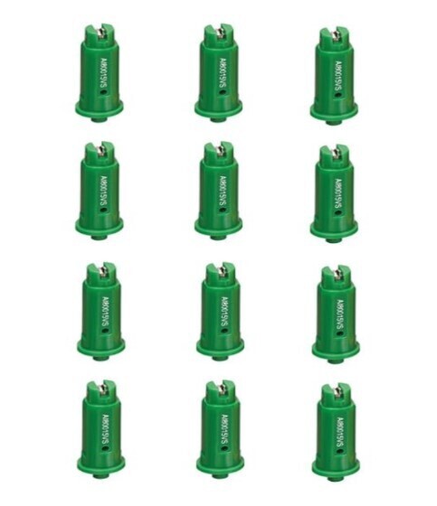 12 of TeeJet AI Green Flat Spray Tip 80° Polymer w/ SS Insert 0.15 GPM @ 40 PSI