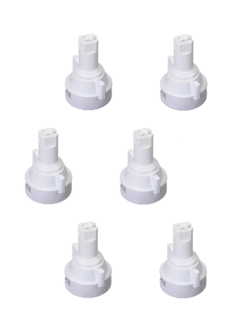 Pack of 6 - TeeJet Air Induction Flat Spray Tip White 110° Polymer Visiflo