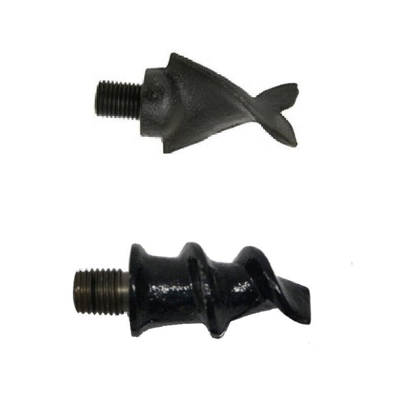 Auger Point to Fit 9" and 12" Post Hole Digger & 1-1/4" Thread Fish Tail Point