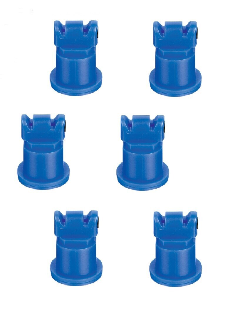 Pack of 6 - TeeJet AI Turbo TwinJet Blue Flat Spray Tip Rated 0.3 GPM @ 40 PSI