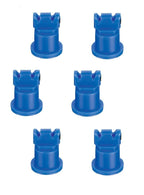 Pack of 6 - TeeJet AI Turbo TwinJet Blue Flat Spray Tip Rated 0.3 GPM @ 40 PSI