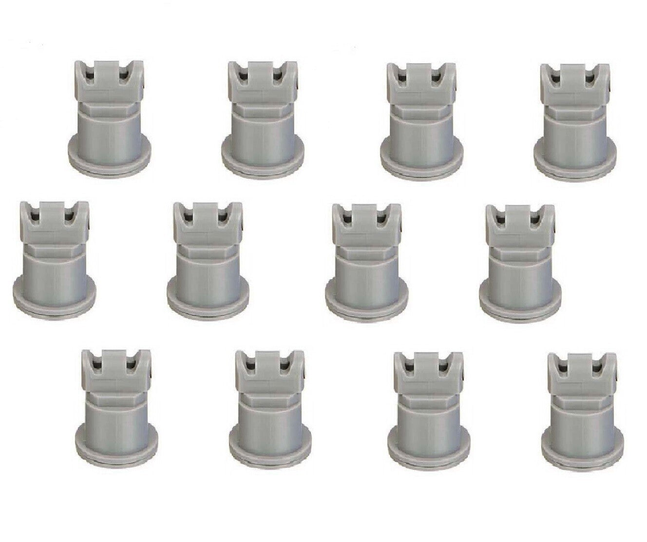 Pack of 12 - TeeJet AI Turbo TwinJet Gray Flat Spray Tip Rated 0.6 GPM @ 40 PSI