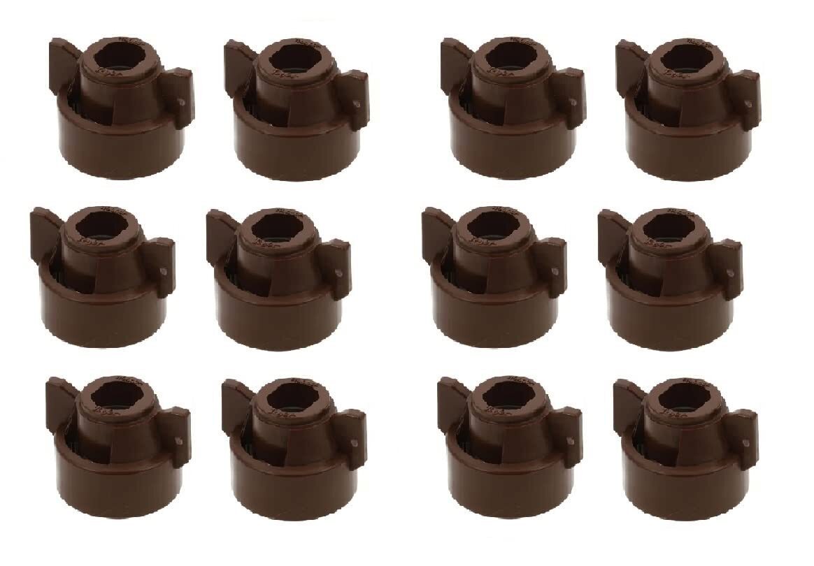 Pack of 12 - Quick TeeJet Brown Nylon Cap For TJ60, AI, SJ3 & More Style Tips