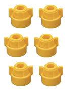 Pack of 6 - Quick TeeJet Yellow Nylon Cap For TJ60, AI, SJ3 & More Style Tips
