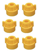 Pack of 6 - Quick TeeJet Yellow Nylon Cap For TJ60, AI, SJ3 & More Style Tips