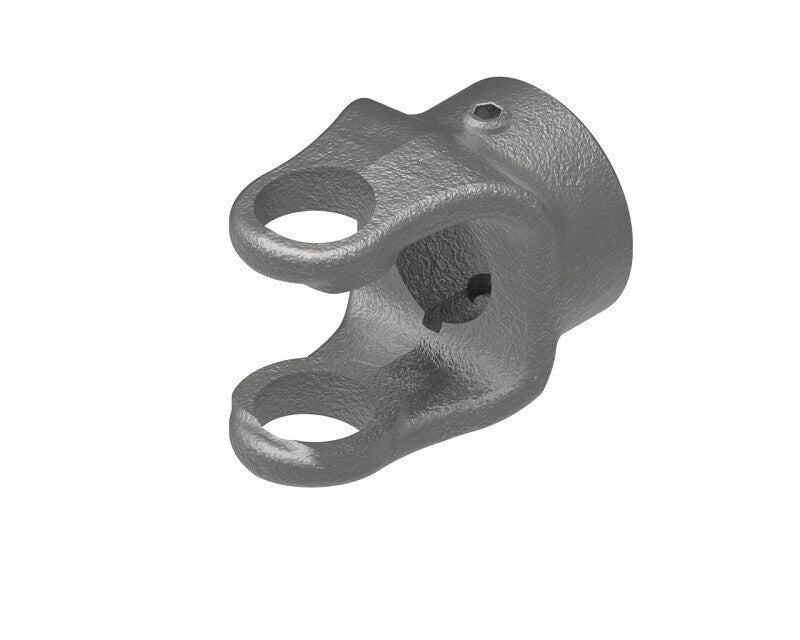 Weasler 1-1/8" Round Bore 1/4" & 5/16" Keyway & Set Screw Implement Yoke 6N