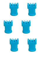 Pack of 6 - TeeJet AI Turbo TwinJet L Blue Flat Spray Tip Rated 1.0 GPM @ 40 PSI